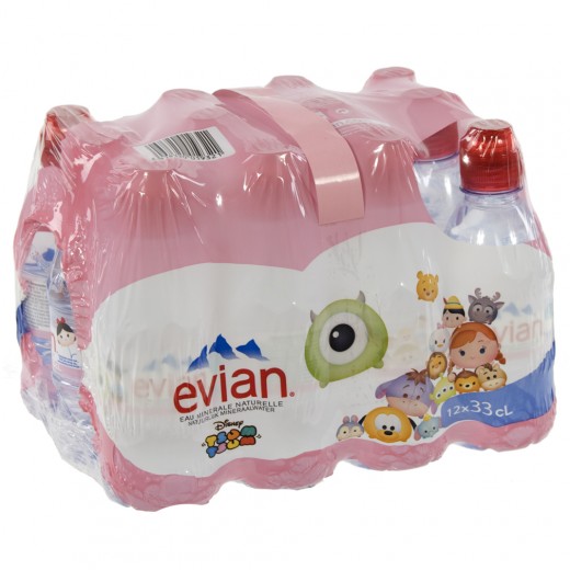 Evian PET  Plat  33 cl  Pak 12 st