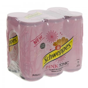 Schweppes Pink Tonic BLIK  Regular  33 cl  Blik  6 pak