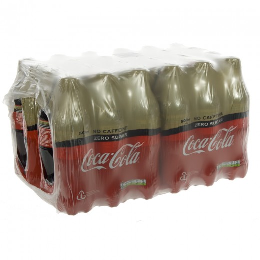 Coca Cola PET  Zero Caffeine vrij  50 cl  Pak 24 st