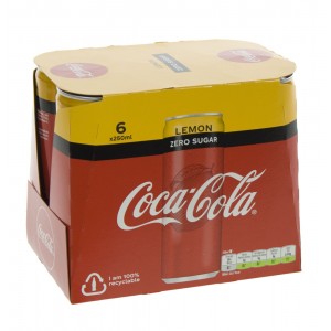 Coca Cola  Zero Lemon  25 cl  Blik  6 pak