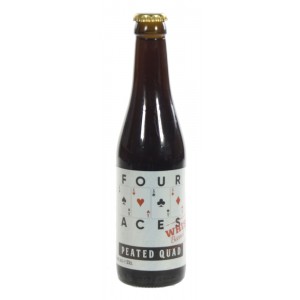 Four Aces Peated Quad Whisky Barrel Aged  33 cl   Fles - Thysshop