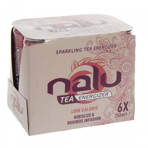 Nalu Tea Energizer  Hibiscus-Rooibos  25 cl  Blik  6 pak