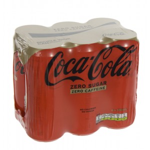 Coca Cola  Zero Caffeine vrij  33 cl  Blik  6 pak