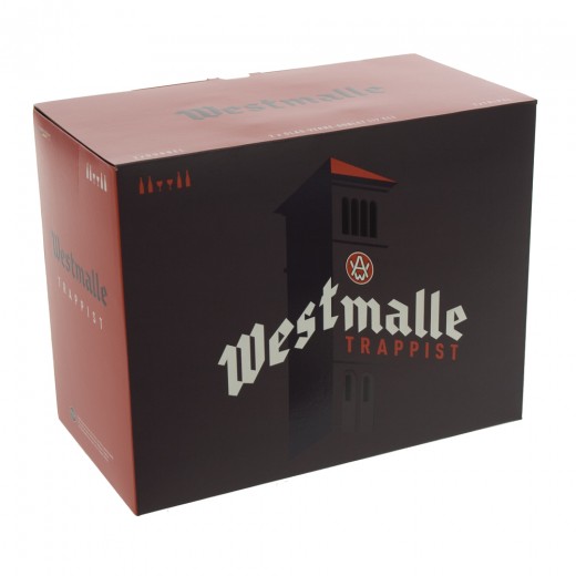 Westmalle geschenkverpakking  33 cl  6fles+ 1glas