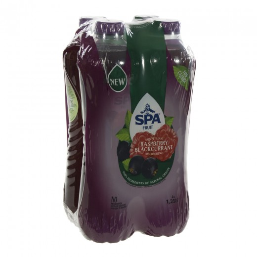 Spa Duo Pet  Blackcurrant-Raspberry  1,25 liter  Pak  4 st