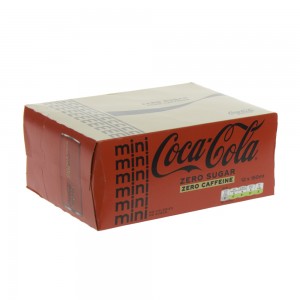 Coca Cola  Zero Caffeine vrij  15 cl  Blik 12 pak
