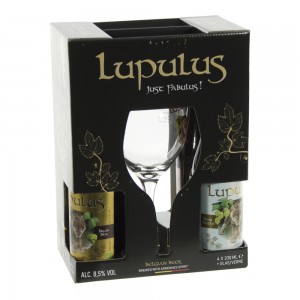 Lupulus Giftpack  33 cl  4fles+ 1glas