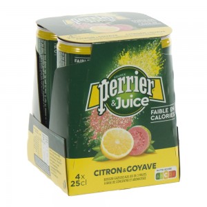 Perrier Limonade BLIK  Citroen-Guave  25 cl  Blik 4 pak