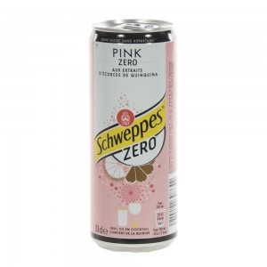 Schweppes Pink Tonic BLIK  Zero  33 cl  Blik