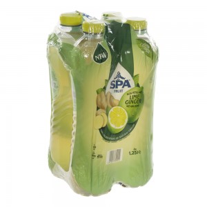 Spa Duo Pet  Lime - Ginger  1,25 liter  Pak  4 st