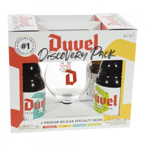 Duvel Discovery Pack  33 cl  4fles+ 1glas