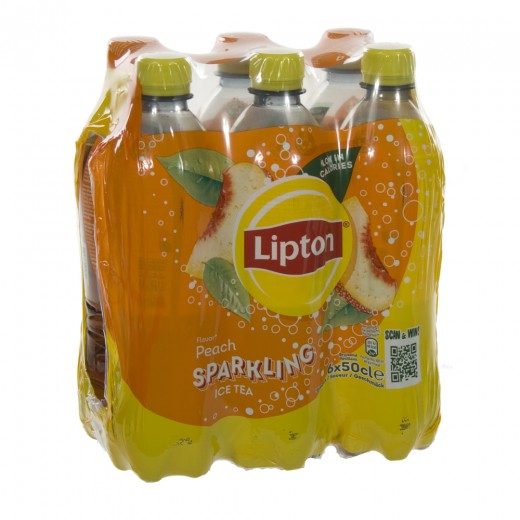 Lipton PET  Sparkling Peach  50 cl  Pak  6 st