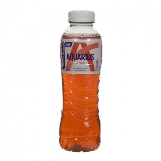 Aquarius  Red Peach Zero  50 cl  Pak  6 st