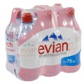 Evian PET  Plat  75 cl sportdop  Pak  6 st