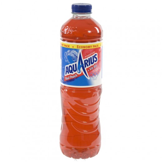 Aquarius  Red Peach  1,5 liter   Fles