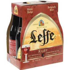 Leffe Ruby  Rood  33 cl  Clip 6 fl