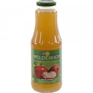 Weldenhof BIO fruitsap  Appel  1 liter   Fles