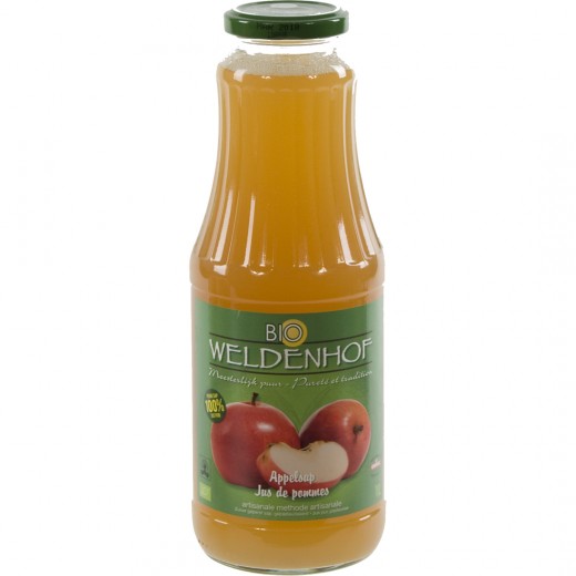 Weldenhof BIO fruitsap  Appel  1 liter   Fles