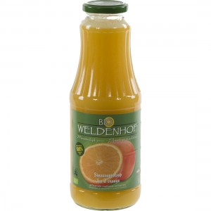 Weldenhof BIO fruitsap  Sinaas  1 liter   Fles