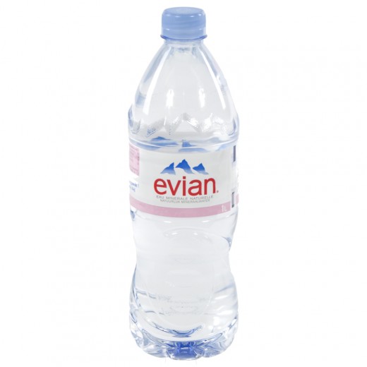 Evian PET  Plat  1 liter   Fles