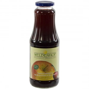 Weldenhof fruitsap  Appel Kriek  1 liter   Fles