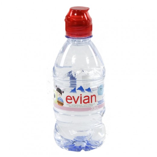 Evian PET  Plat  33 cl   Fles