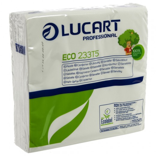 Servetten eco  Pak 50 st  Wit