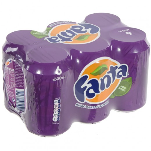 Fanta BLIK  Forest Fruit Zero  33 cl  Blik  6 pak