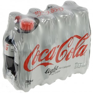 Coca Cola PET  Light  25 cl  Pak  8 st