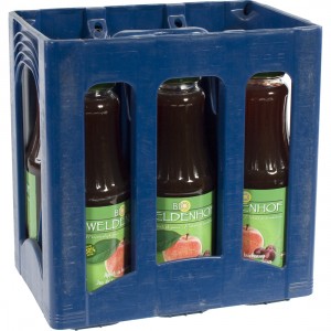Weldenhof BIO fruitsap  Appel Kriek  1 liter  Bak  6 fl