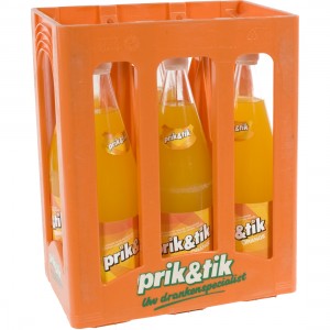 Prik & tik limo  Orange  1 liter  Bak  6 fl