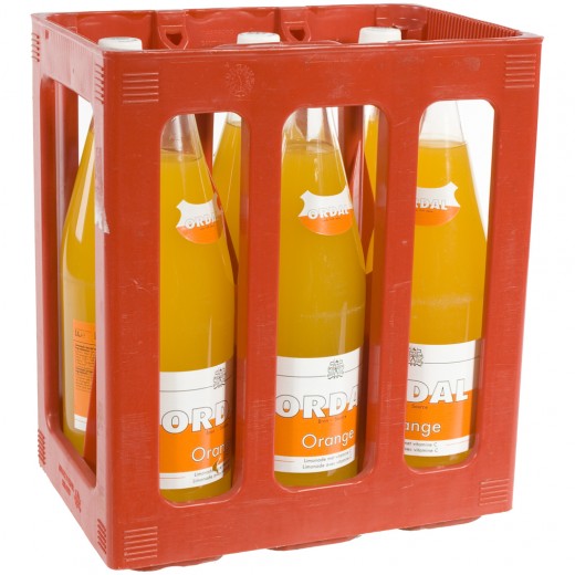 Ordal limonade  Orange  1 liter  Bak  6 fl