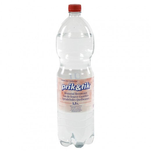 Prik & Tik Aurele bronwater pet  Bruis  1,5 liter   Fles