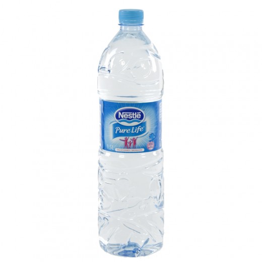 Nestle pure Life PET  Plat  1,5 liter   Fles