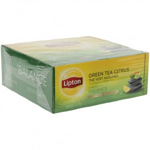 Lipton every day Green tea citrus prof.  Doos 100 st