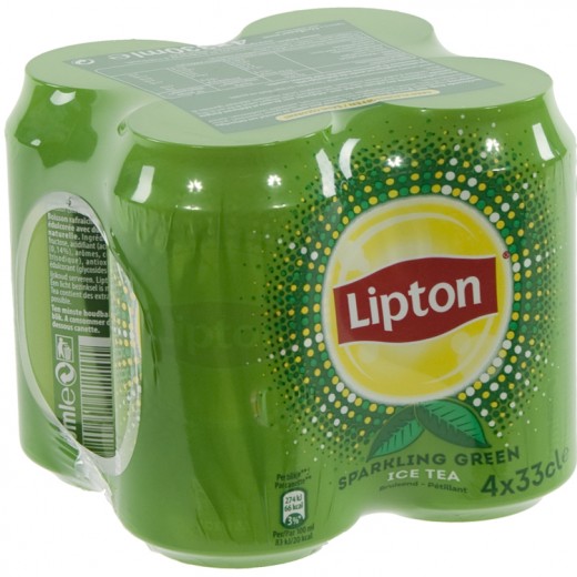 Lipton BLIK  Green Sparkling  33 cl  Blik 4 pak