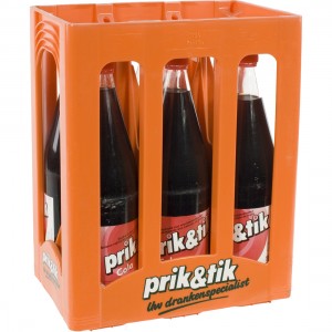 Prik & Tik Cola  Regular  1 liter  Bak  6 fl