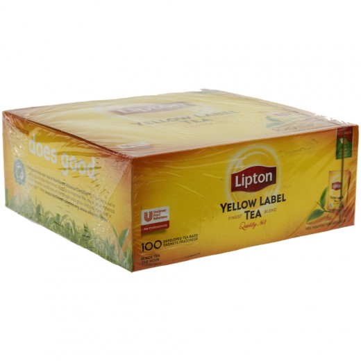 Lipton everey day the yellow label prof.  Doos 100 st