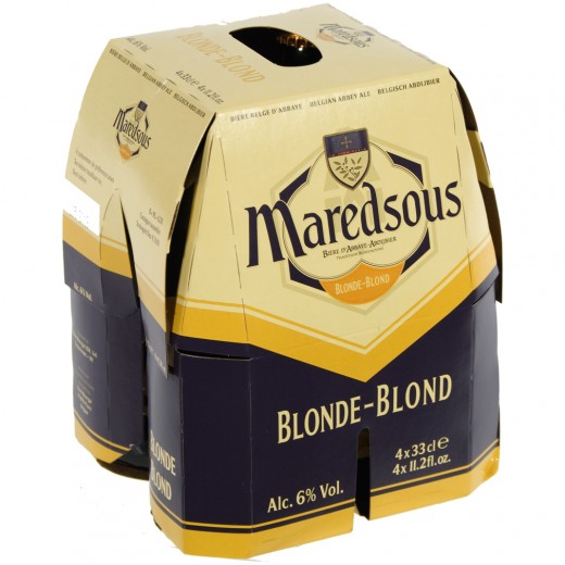 Maredsous  Blond  33 cl  Clip 4 fl