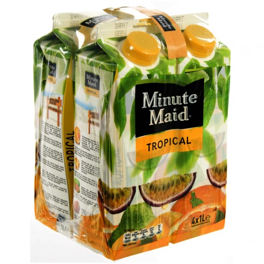 Minute Maid BRIK  Tropical  1 liter  Pak  4 st
