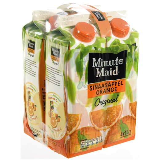 Minute Maid BRIK  Orange  1 liter  Pak  4 st