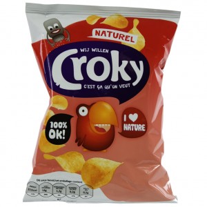 Croky Chips  Naturel   Stuk  40 g