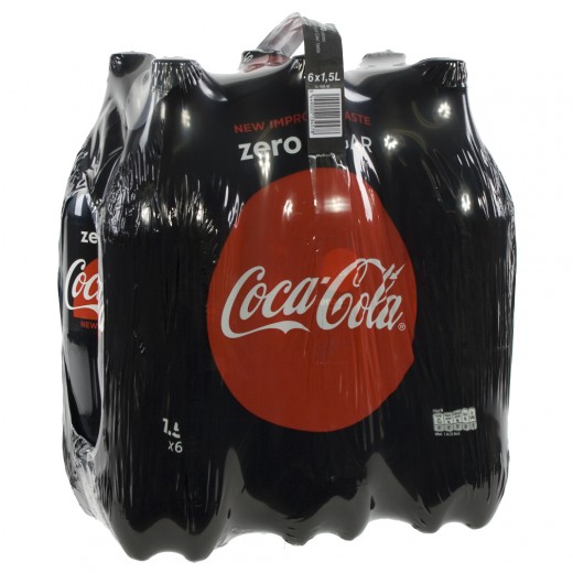 Coca Cola PET  Zero  1,5 liter  Pak  6 st