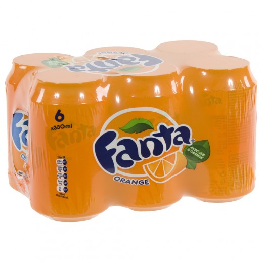 Fanta BLIK  Orange  33 cl  Blik  6 pak
