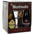 Westmalle geschenkverpakking  33 cl  4fles+ 1glas