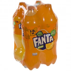 Fanta  PET  Orange  1,5 liter  Pak  4 st
