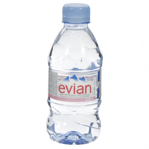 Evian PET  Plat  33 cl   Fles