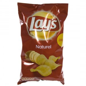 Lays Chips  Naturel   Stuk  145 gr