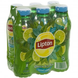 Lipton PET  Green Munt Limoen  50 cl  Pak  6 st