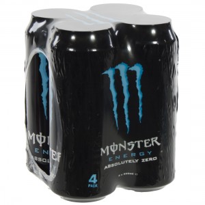 Monster  Absolutely Zero  50 cl  Blik 4 pak